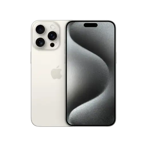 iPhone 15 Pro Max, 256 ГБ, бу, White Titanium