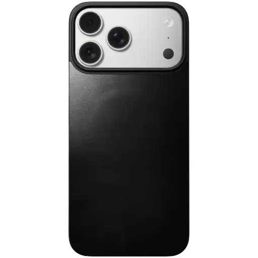 Чехол NOMAD Magnetic Leather Back Horween с MagSafe для iPhone 17 Pro Max, Чёрный