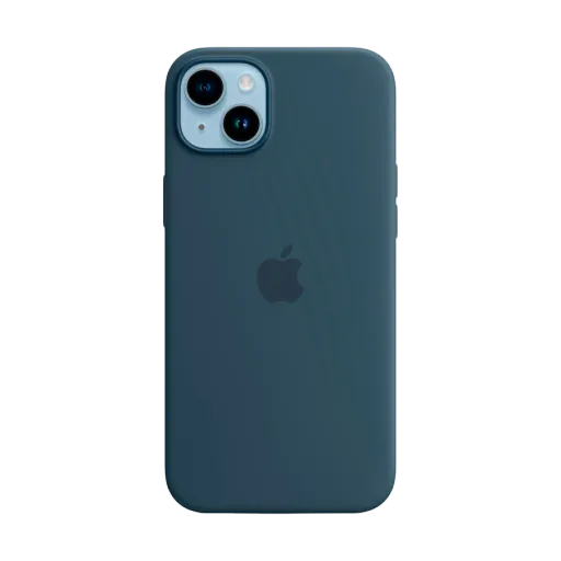 Silikon qoruyucu örtük Apple MagSafe ilə iPhone 14 Plus üçün, Storm Blue