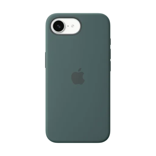Silikon qoruyucu örtük Apple iPhone 16e üçün, Lake Green