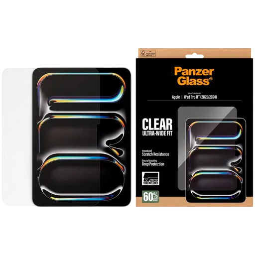 PANZERGLASS Safety Glass for iPad Pro 11 (M4)/Pro 11 (M5)