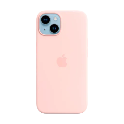 Apple Чохол силіконовий з MagSafe Chalk Pink для iPhone 14