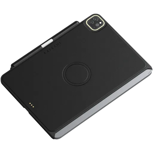 SATECHI Case Vegan-Leather Magnetic Case  Black for iPad Pro 11-inch (4th generation)/(1st generation)/(2nd generation)/(3rd generation)