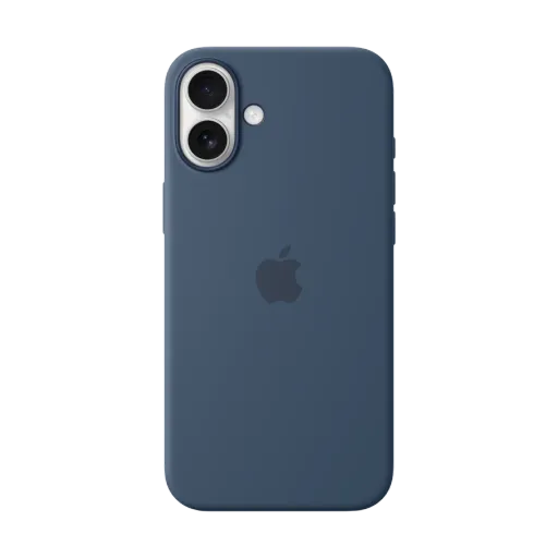 Silikon qoruyucu örtük Apple MagSafe ilə iPhone 16 Plus üçün, Denim