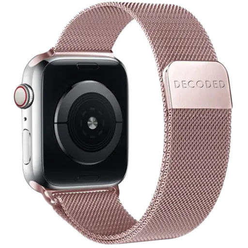 DECODED Milan Traction Strap for Apple Watch 41 mm, Rose Gold