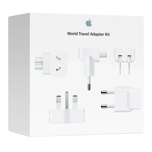World travel adapter kit APPLE, White