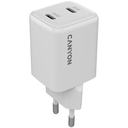 Адаптер питания CANYON USB-C, 35 Вт, Белый