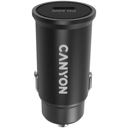 CANYON Car Adapter C-20 1*USB-C 1*C տեսակի USB, 20 Վտ