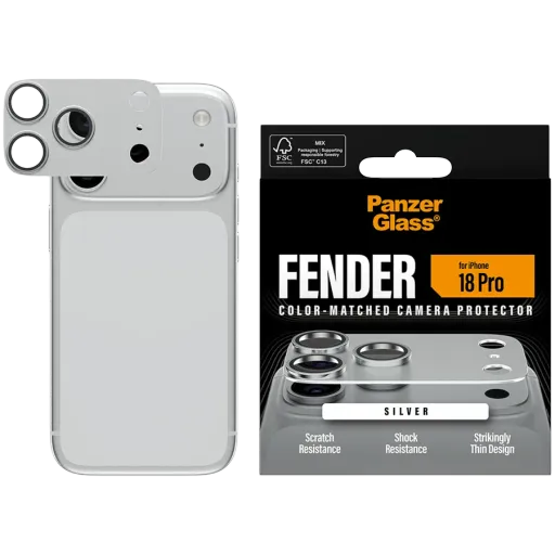 Protector lentile cameră PANZERGLASS pentru iPhone 18 Pro
