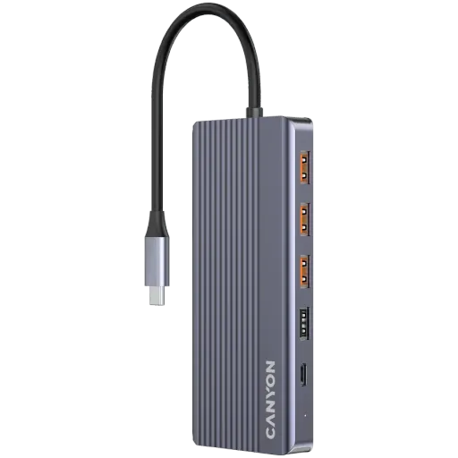 CANYON  USB Хаб 13in1 USB C hub Серый