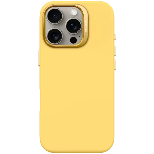 DECODED Case Silicone Case with MagSafe Popcorn Yellow for iPhone 16 Pro