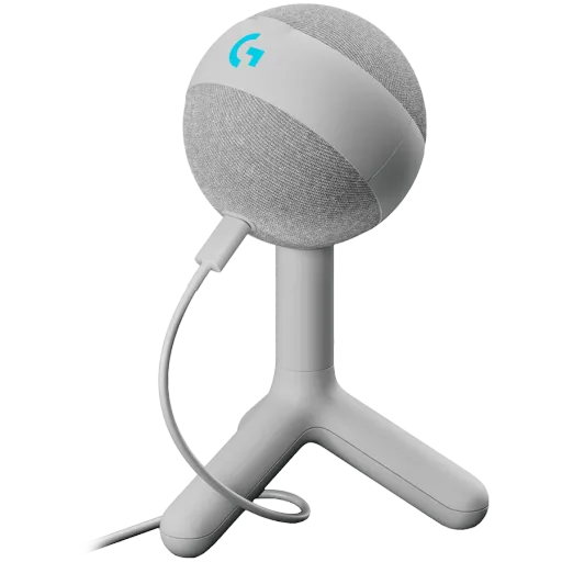 Gaming Microphone LOGITECH (CIS) (, 20кілогерц, Провідне) Off-White