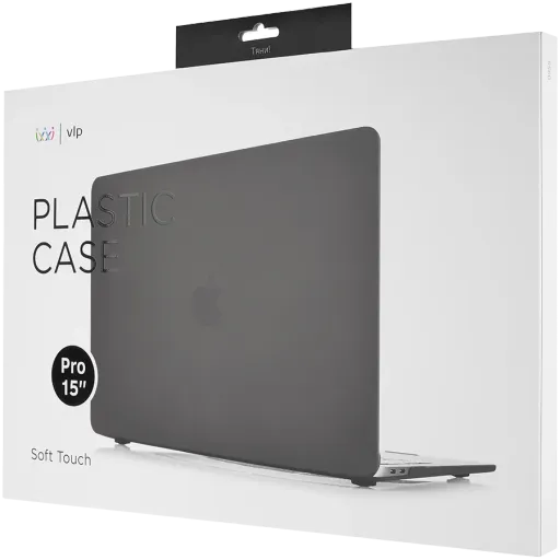 VLP Қаптама Plastic Case Қара for MacBook Pro 15