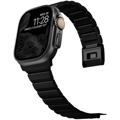Ремешок NOMAD Titanium Band для Apple Watch, 46/49 mm, Чёрный