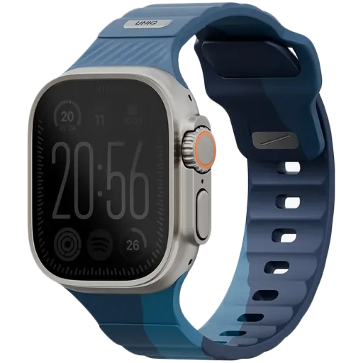 Band UNIQ Stride Designer Edition for Apple Watch, 49/46/45/44 mm, Storm Aegeanblue