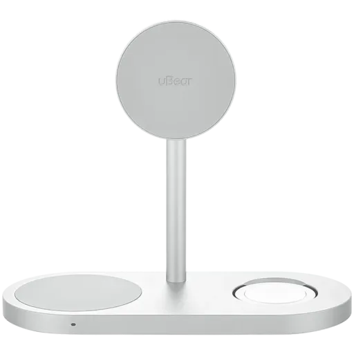 UBEAR Беспроводное зарядное устройство, 25 Вт, Серебристый