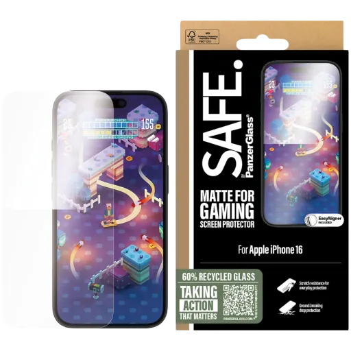 Защитное стекло PANZERGLASS Ultra-Wide Fit для iPhone 16/15