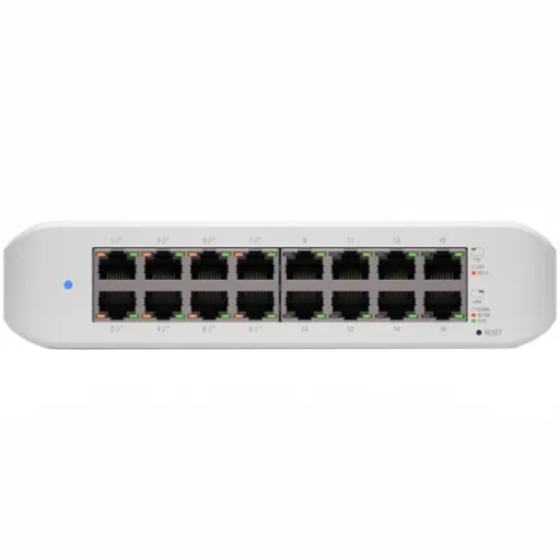 Switch Ubiquiti UniFi Switch Lite 16 PoE, 16 porturi, White