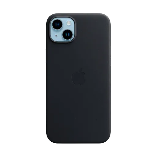Apple Чохол Leather Case with MagSafe Темна ніч для iPhone 14 Plus