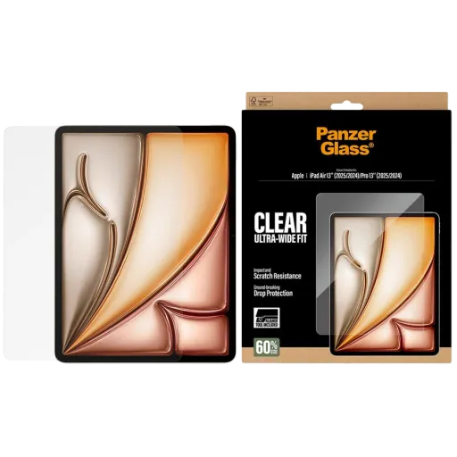 PANZERGLASS Safety Glass for iPad Air 13 (M2)/Pro 13 (M4)/Pro 13 (M5)