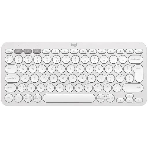 Клавиатура беспроводная LOGITECH K380s Pebble Keys 2 White Bluetooth (920-011852)