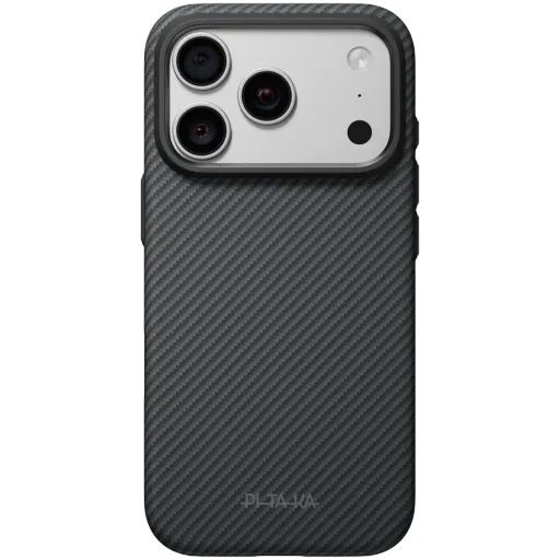 Husă PITAKA Summa cu MagSafe pentru iPhone 18 Pro, Black/Gray