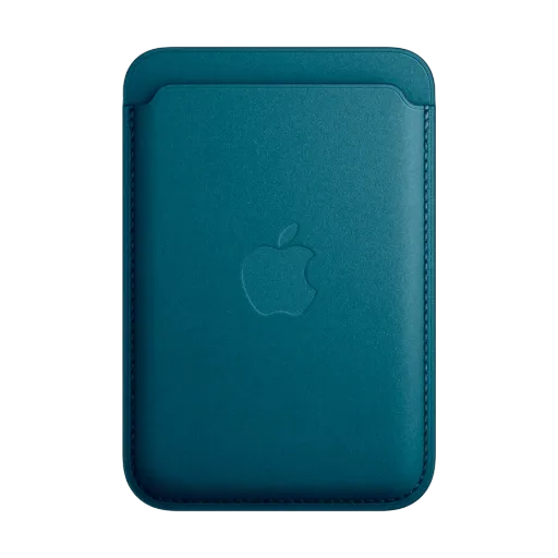 Apple Wallet FineWoven Wallet with MagSafe with MagSafe Pacific Blue for iPhone 12/iPhone 12 Pro/iPhone 12 Pro Max/iPhone 12 mini/iPhone 13/iPhone 13 mini/iPhone 13 Pro/iPhone 13 Pro Max/iPhone 14/iPhone 14 Plus/iPhone 14 Pro Max/iPhone 14 Pro/iPhone 15/15 Pro/15 Plus/15 Pro Max