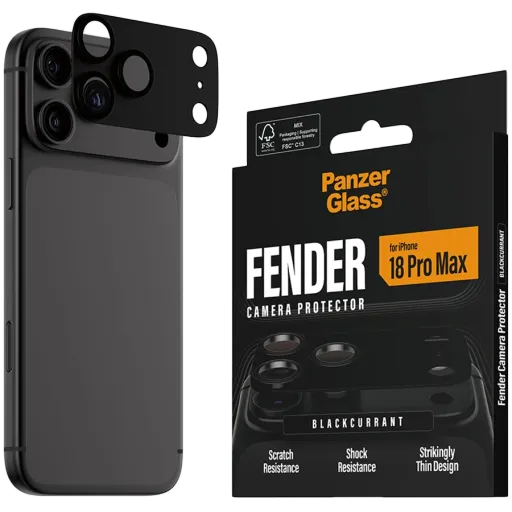 Protector lentile cameră PANZERGLASS pentru iPhone 18 Pro Max