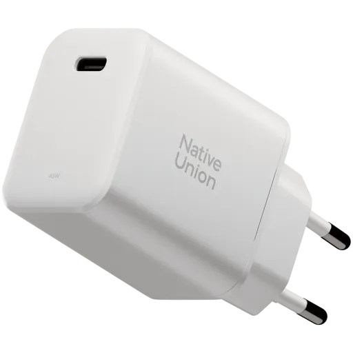 Зарядное устройство Native Union Fast GaN PD 45W USB-C Port White (FAST-PD45-WHT-EU)