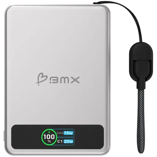 BMX SolidSafe 5K Power Bank, Silver