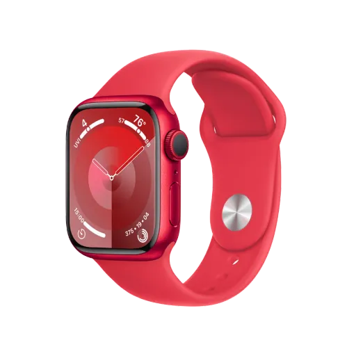 Apple Watch Series 9 GPS, 41мм, Спортивный ремешок "PRODUCT(RED)", M/L