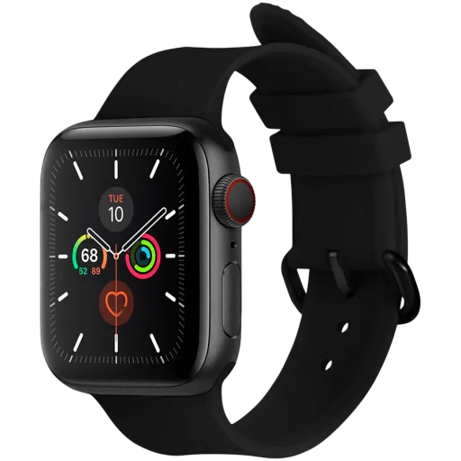 Kəmər NATIVE UNION Curve Apple Watch üçün, 42/44/45 mm, L, Qara