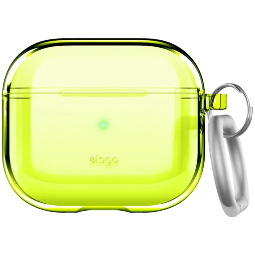 Чохол ELAGO Clear  Neon Yellow для AirPods (Gen3)