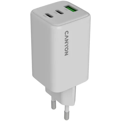 Адаптер питания CANYON USB/USB-C, 65 Вт, Белый