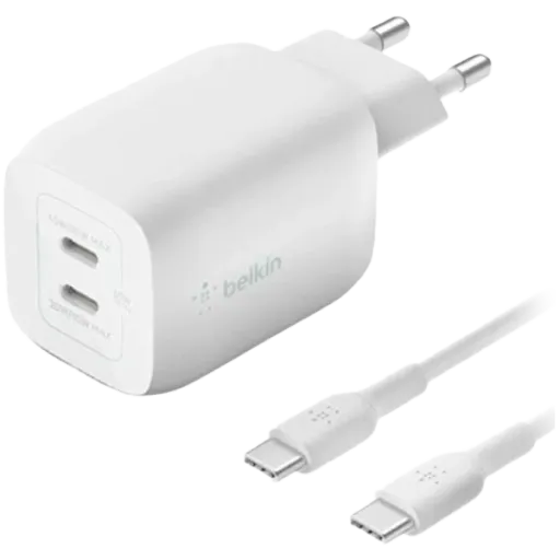 Адаптер питания BELKIN 2*USB-C, 65 Вт