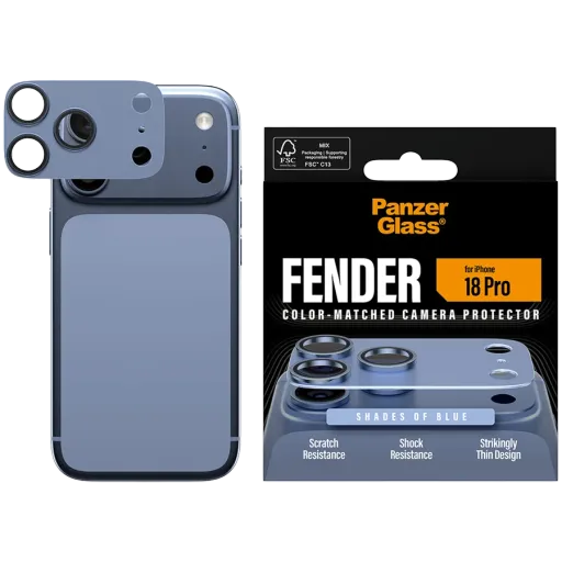 Protector lentile cameră PANZERGLASS pentru iPhone 18 Pro