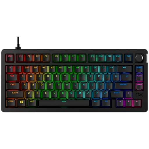 Tastatură pentru gaming HYPERX Alloy Rise 75 RGB, Black
