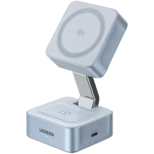 Беспроводное зарядное устройство UGREEN, USB-C, 25 Вт, Серебристый