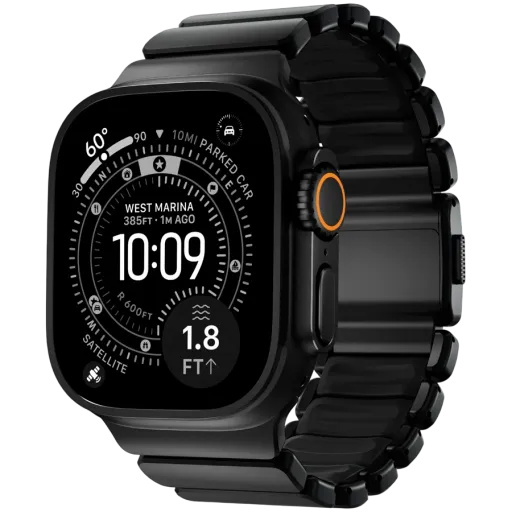 Ремешок NOMAD Stratos для Apple Watch 44/45/46/49 mm, Black Hardware/Black