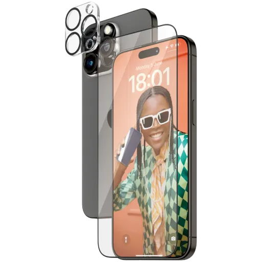 Захисне скло PanzerGlass 2-в-1 Pack для iPhone 15 Pro Max