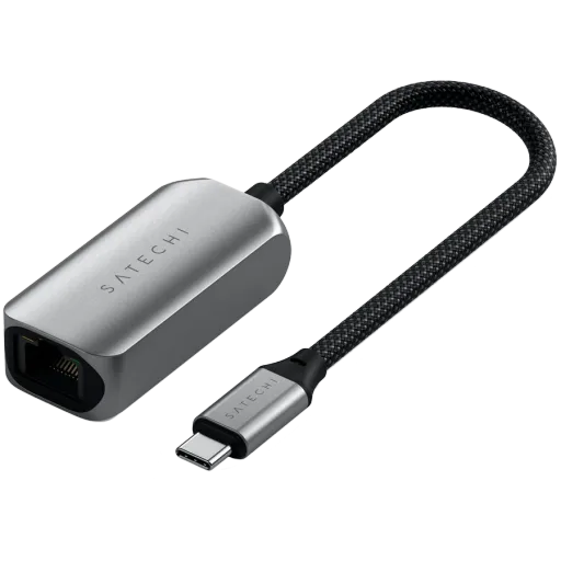 SATECHI USB-C 2.5 Gigabit Ethernet Adapter, Space Gray