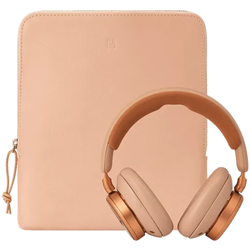 Leather Pouch Sunset Apricot - OTG for Beoplay H100, Sunset Apricot