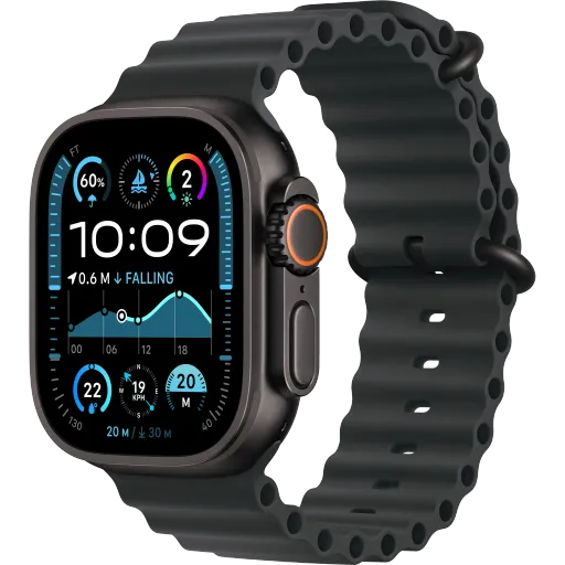 Apple Watch Ultra Series 2 GPS + Cellular,  Black Ocean Band, 49мм, Black Titanium