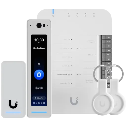 Kit profesional de montaj UniFi pentru control acces Ubiquiti G3 PoE NFC PIN,  White