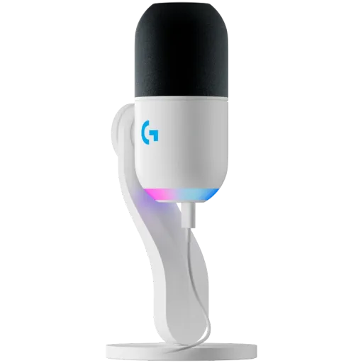 Gaming Microphone LOGITECH (CIS) (, 18.5кілогерц, Провідне) Off-White