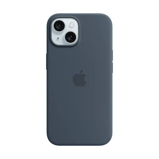 Apple Чохол силіконовий з MagSafe Storm Blue для iPhone 15