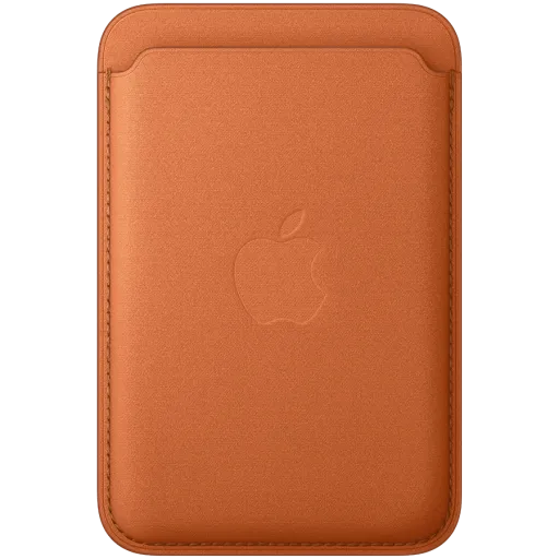 Apple Wallet FineWoven Wallet with MagSafe Fox Orange for iPhone 17/iPhone 17 Pro/iPhone 17 Pro Max/iPhone Air/iPhone 12/iPhone 12 Pro/iPhone 12 Pro Max/iPhone 12 mini/iPhone 13/iPhone 13 mini/iPhone 13 Pro/iPhone 13 Pro Max/iPhone 14/iPhone 14 Plus/iPhone 14 Pro Max/iPhone 14 Pro/iPhone 15/iPhone 15 Pro/iPhone 15 Plus/iPhone 15 Pro Max/iPhone 16/iPhone 16 Plus/16 Pro/16