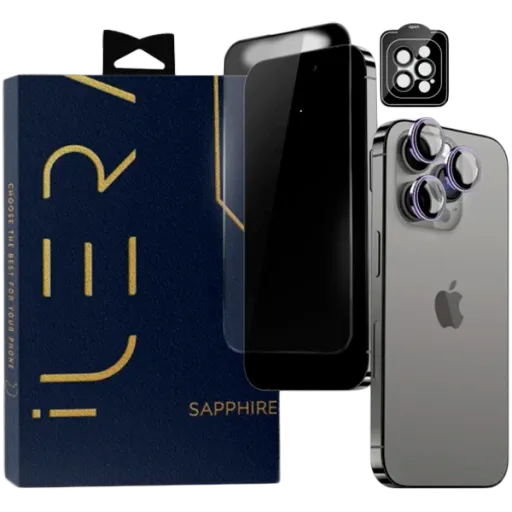 Захисне скло iLera Sapphire Ultra + для iPhone 15 Pro (iLSPDL_15Pr)