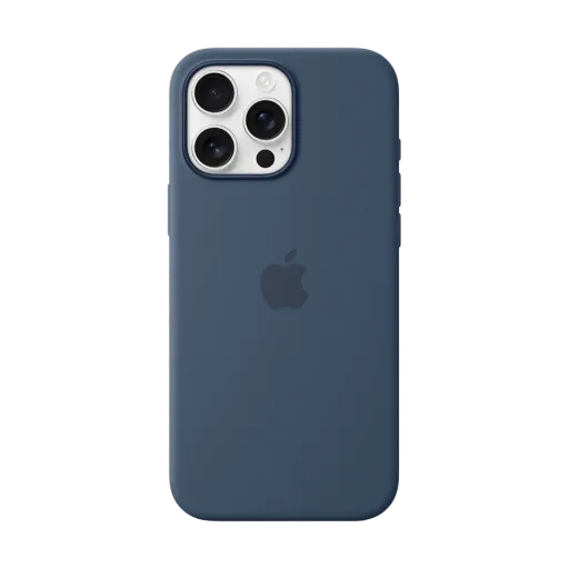 Силиконовый чехол Apple с MagSafe для iPhone 16 Pro Max, Деним