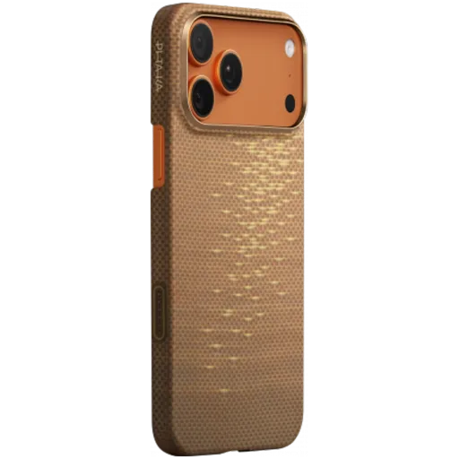 PITAKA Պատյան Ultra Slim հետ MagSafe Golden Glint for iPhone 17 Pro Max